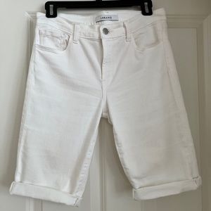 J Brand White Jean Shorts